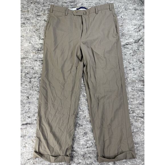 Incotex Wool Pants Mens 36‎ Beige Slacks Slowear Lightweight Super 120s Italy - Picture 1 of 14